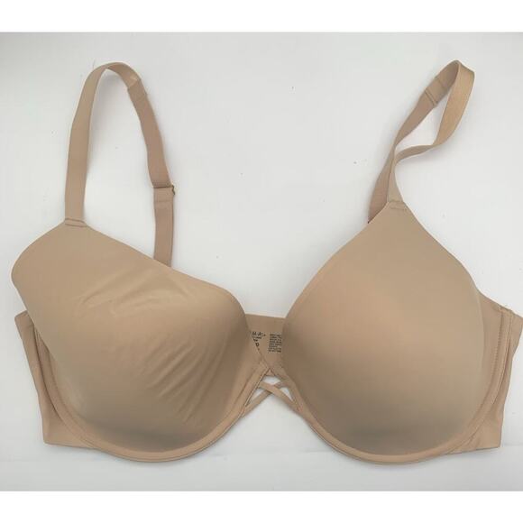 SOMA Intimates Lightly Lined Plunge Bra 38DD Nude - Picture 1 of 5